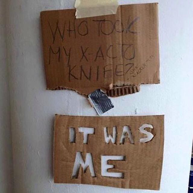 Кто взял мой нож