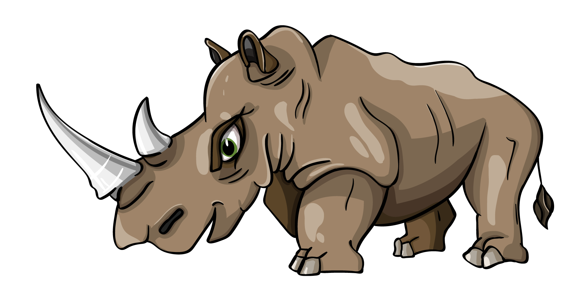 Мультяшный носорог