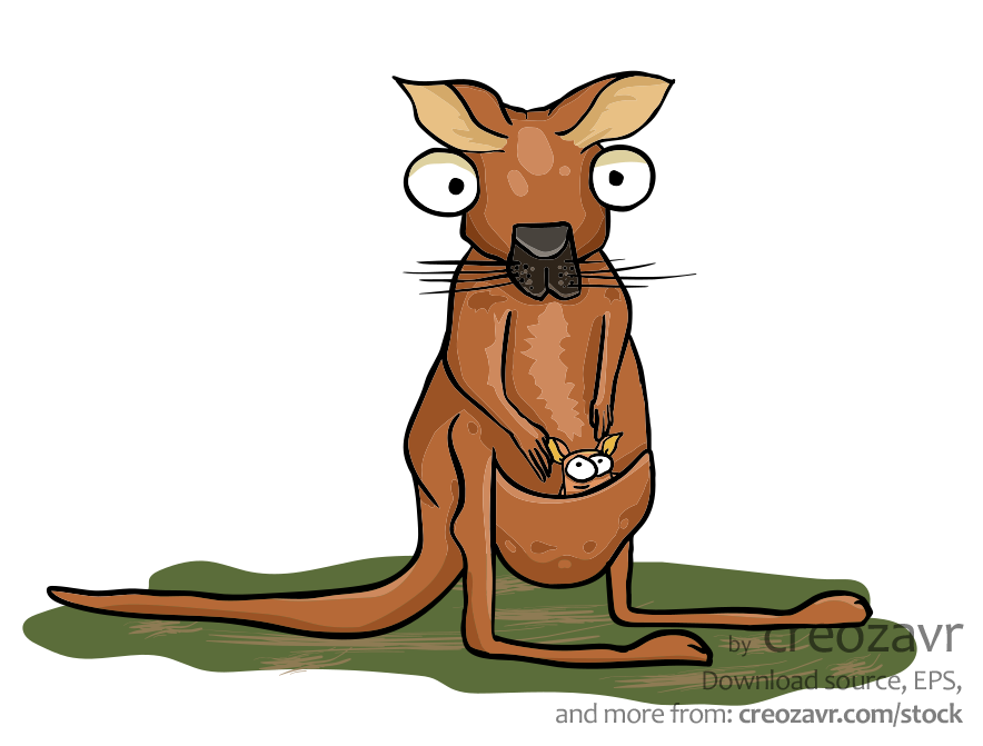 Клипарт кенгуру