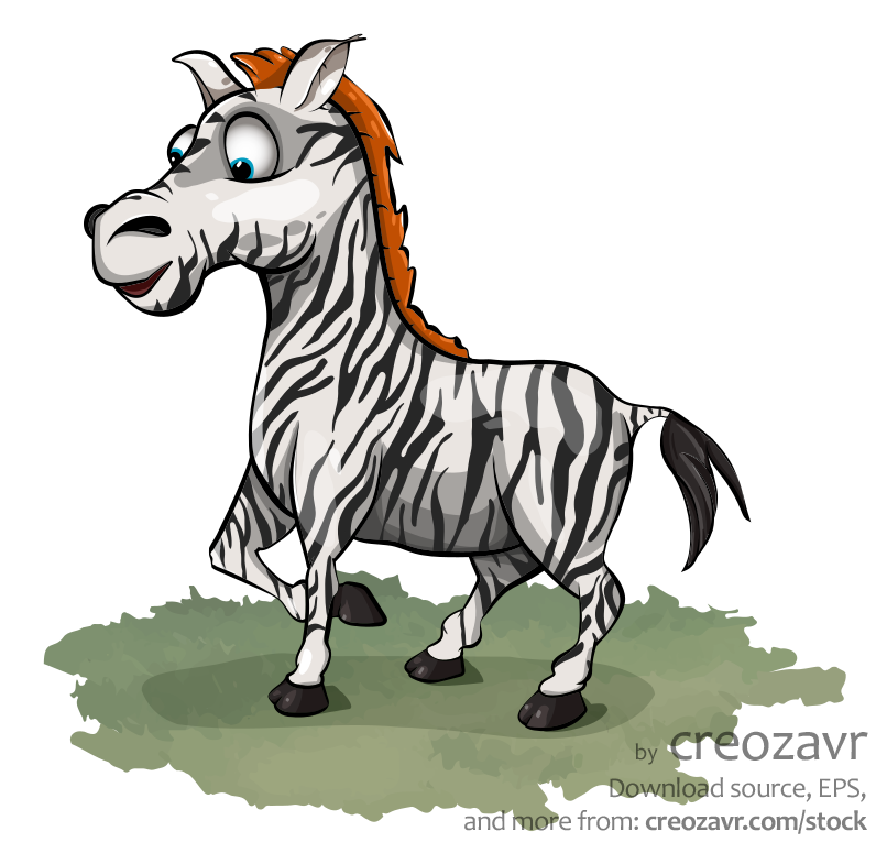 Animated zebra