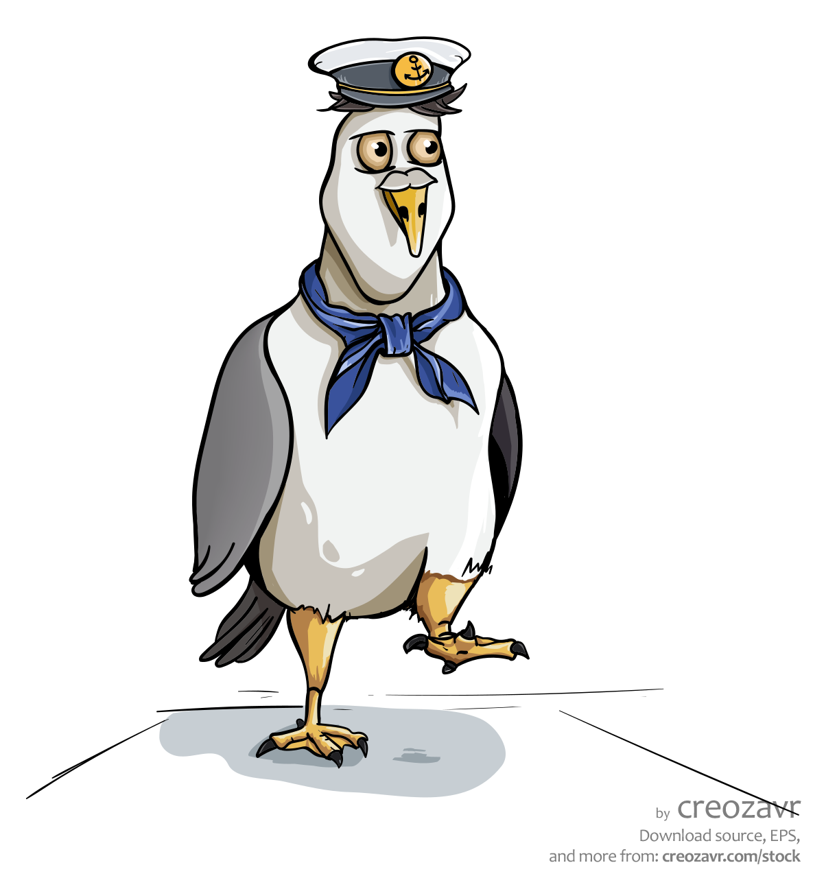 Animated seagull