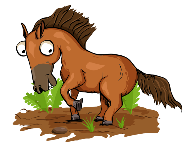 Детская иллюстрация лошадь
