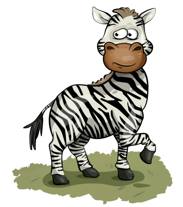 Animated zebra