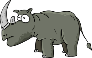 Animated hippo vector