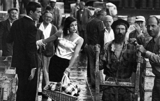 Рыбный рынок Нью-Йорка и его контрасты, США, 1958 год