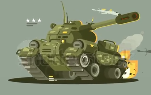 Анимация танка