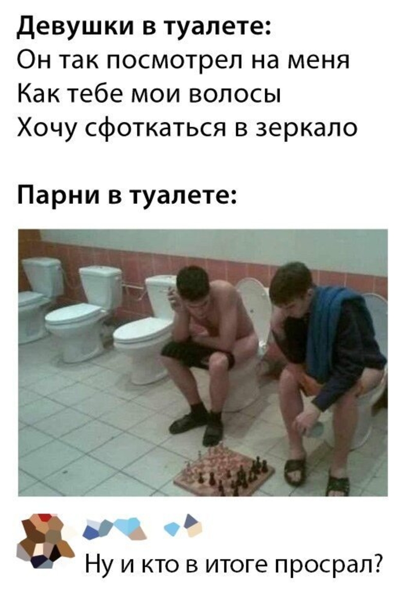 туалет, шахматы