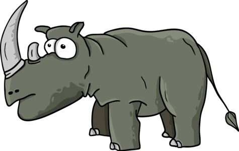 Animated rhino vector
