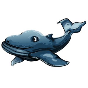 Blue kind whale
