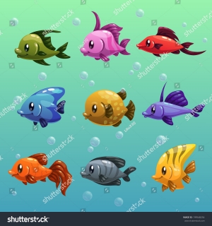 Мультяшные рыбки