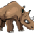 Funny rhino in vector SVG