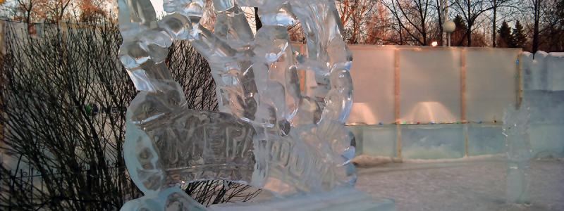 скульптуры, фигуры, ледяные, в Томске