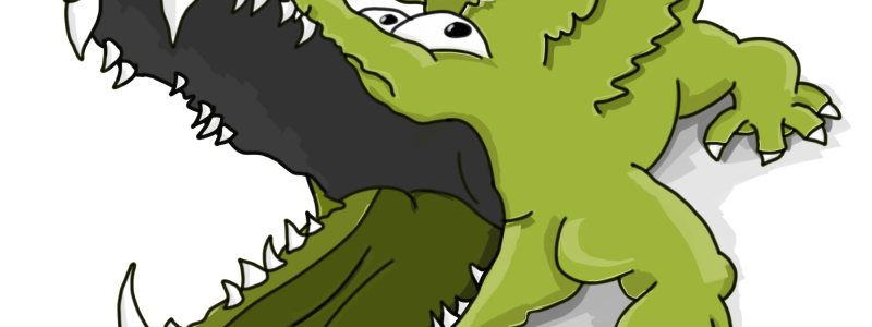 Как нарисовать крокодила прикольного