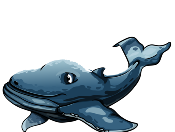 Blue kind whale