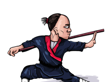 FIght monk clipart