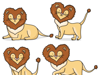 Animated lions